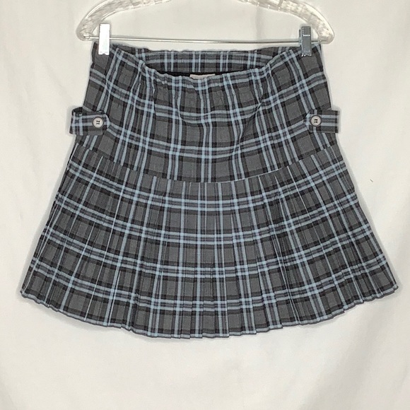 A Pea In The Pod Schoolgirl Plaid Pleated Maternity Skirt Size Small - Picture 10 of 10